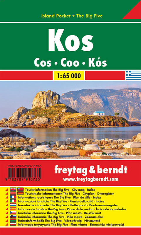 Kos, Autokarte 1:65.000, Island Pocket + The Big Five - 