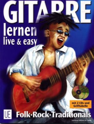 Gitarre lernen - live & easy, für Gitarre - Walter Ernst Haberl