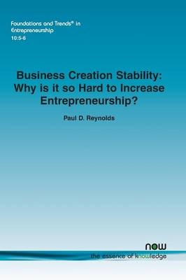 Business Creation Stability - Paul Davidson Reynolds