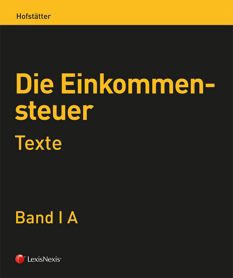 Die Einkommensteuer (EStG 1988) Band I - Texte