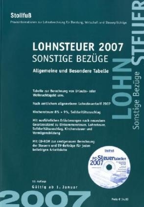 Lohnsteuer 2007 Sonstige Bezüge