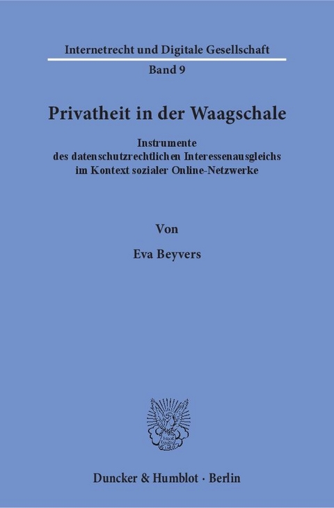 Privatheit in der Waagschale. - Eva Beyvers