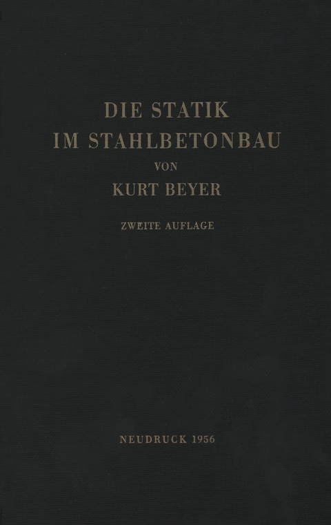 Statik Im Stahlbetonbau - Kurt Beyer