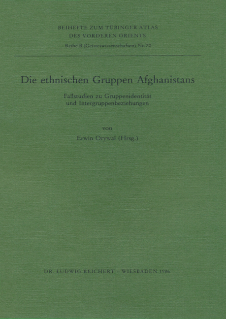 Die ethnischen Gruppen Afghanistans - 