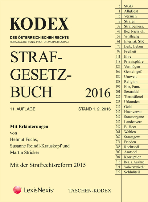 Taschen-Kodex Strafgesetzbuch 2016 - 