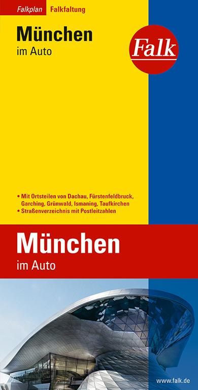 Falk Stadtplan Falkfaltung München im Auto 1:20.500