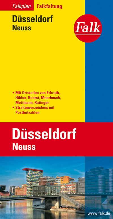 Falk Stadtplan Falkfaltung Düsseldorf, Neuss 1:25.000