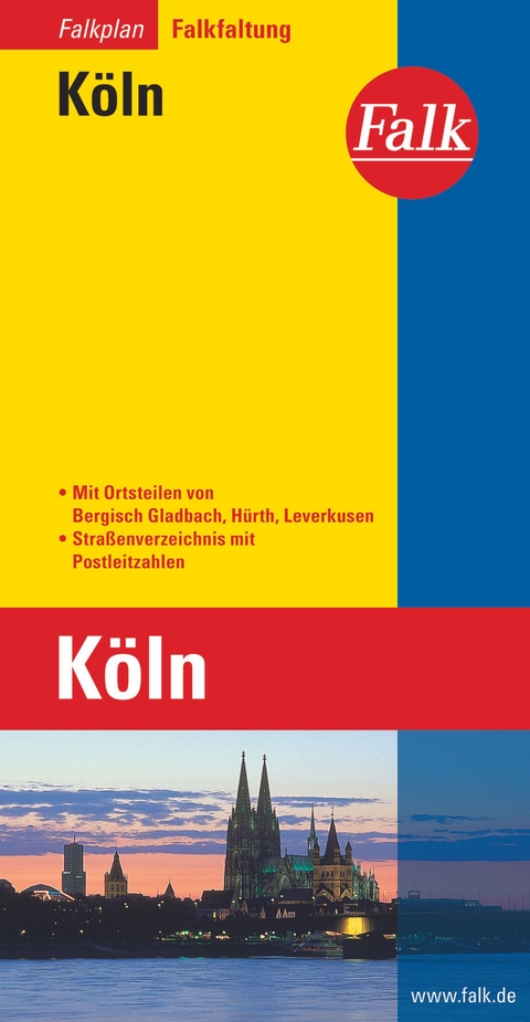 Falk Stadtplan Falkfaltung Köln 1:23.000