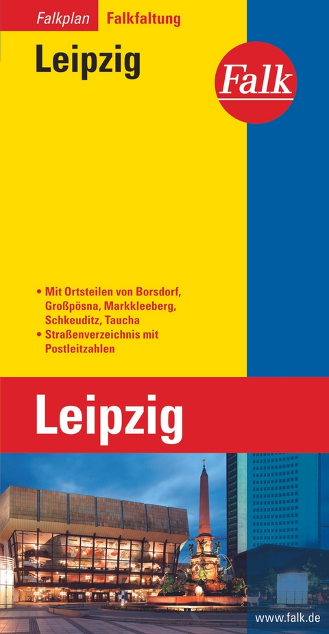 Falk Stadtplan Falkfaltung Leipzig 1:22.500