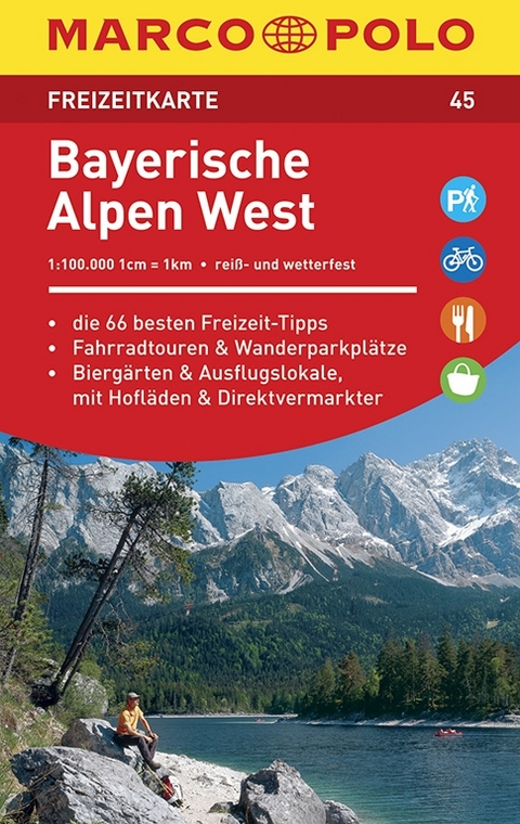 MARCO POLO Freizeitkarte Bayerische Alpen West