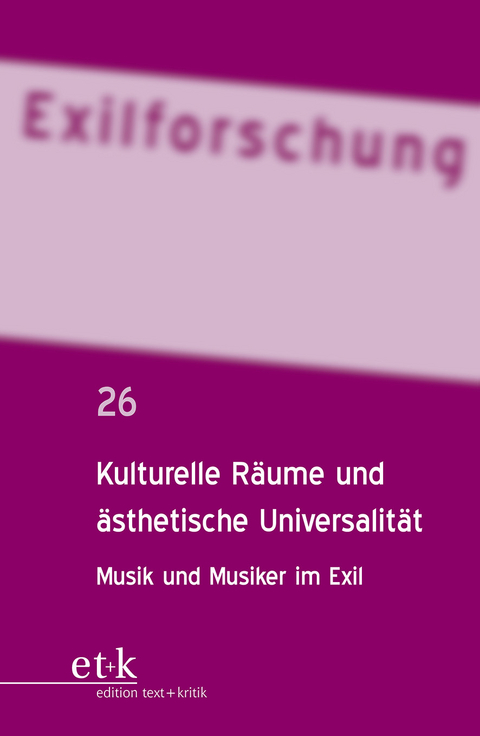 Kulturelle Räume und ästhetische Universalität - 