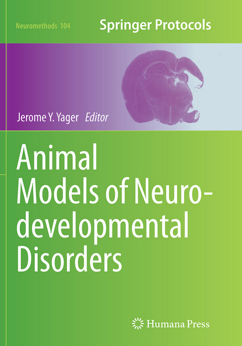 Animal Models of Neurodevelopmental Disorders - 