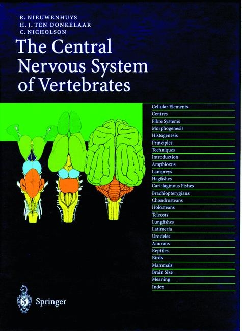 The Central Nervous System of Vertebrates - Rudolf Nieuwenhuys, Hans J. ten Donkelaar, Charles Nicholson