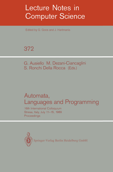 Automata, Languages and Programming - 