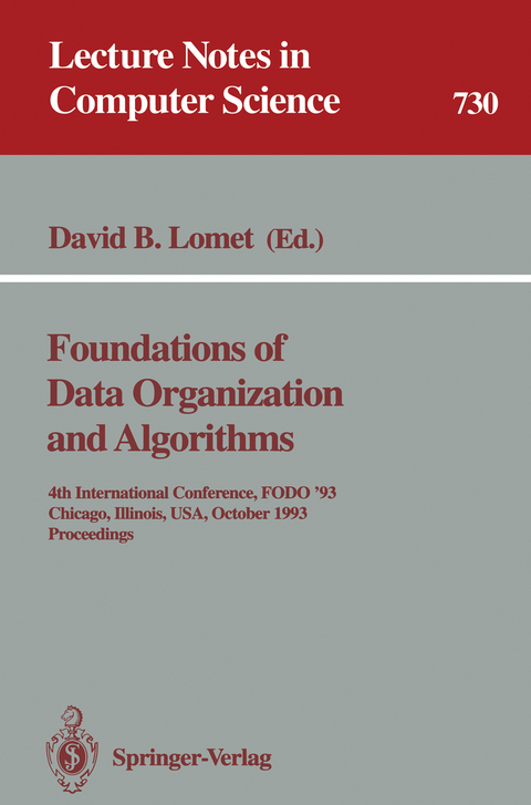 Foundations of Data Organization and Algorithms - 