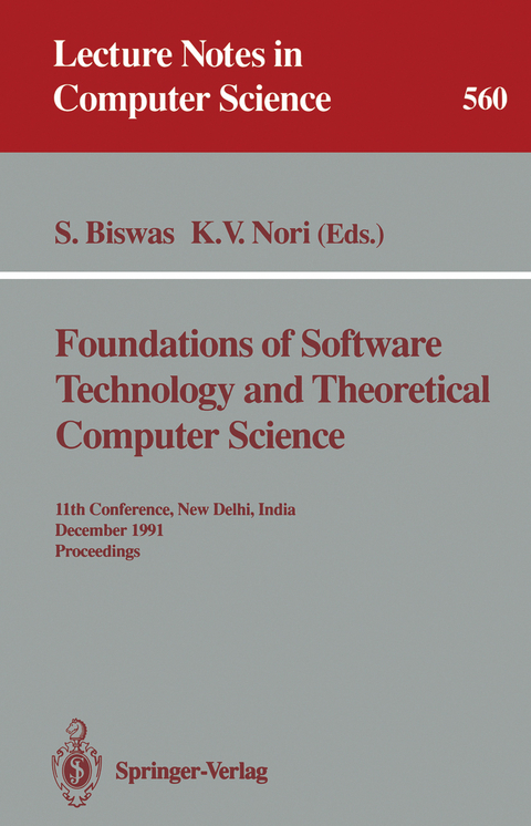 Foundations of Software Technology and Theoretical Computer Science - 