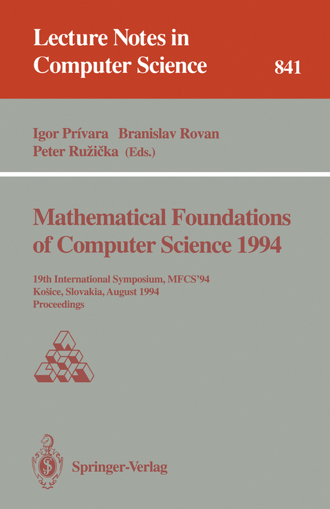 Mathematical Foundations of Computer Science 1994 - 