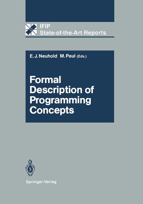 Formal Description of Programming Concepts - 