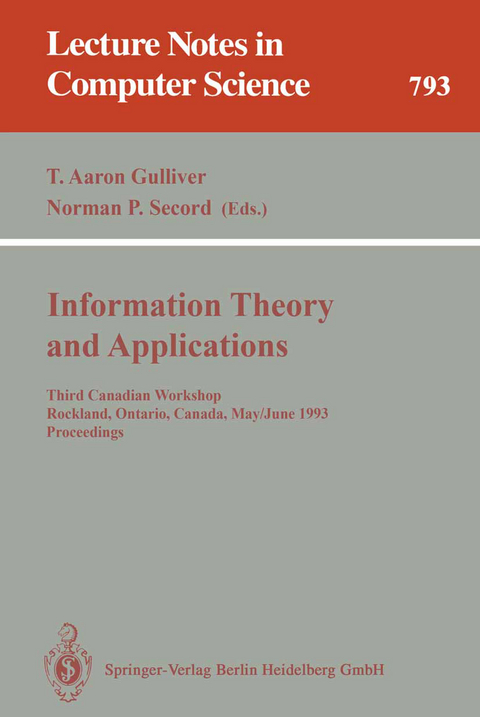 Information Theory and Applications - 