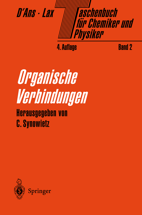 Taschenbuch für Chemiker und Physiker - 