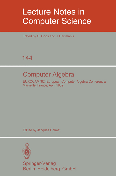 Computer Algebra - 