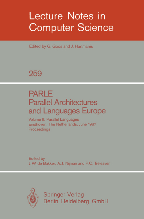 PARLE Parallel Architectures and Languages Europe - 