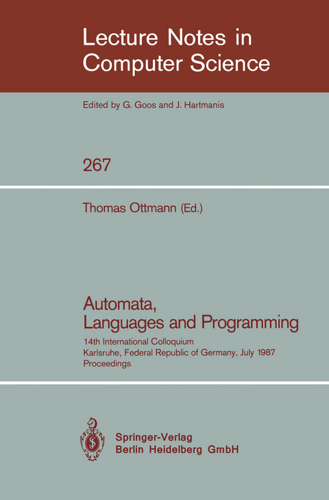 Automata, Languages and Programming - 