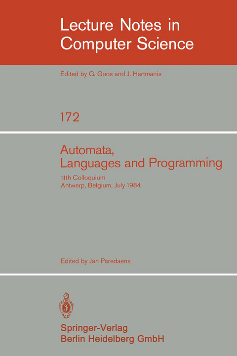 Automata, Languages, and Programming - 