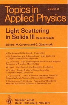 Light Scattering in Solids III. - 