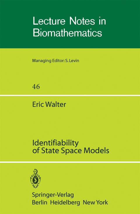 Identifiability of State Space Models - E. Walter