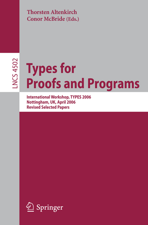 Types for Proofs and Programs - 