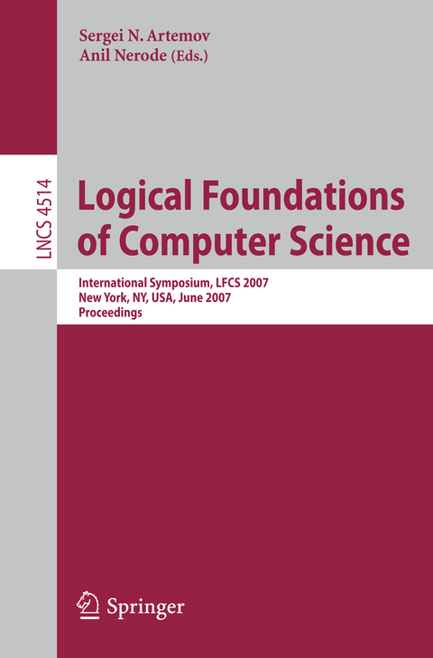 Logical Foundations of Computer Science - 