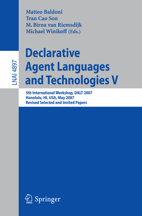 Declarative Agent Languages and Technologies V - 