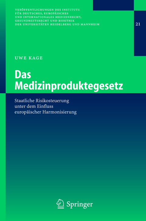 Das Medizinproduktegesetz - Uwe Kage