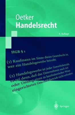 Handelsrecht - Hartmut Oetker