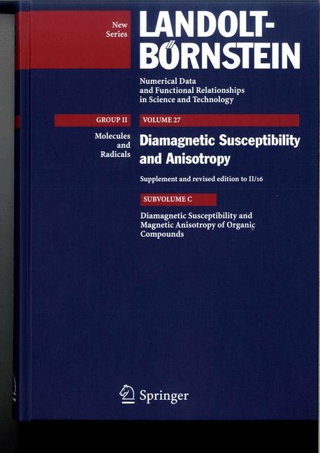 Diamagnetic Susceptibility and Anisotropy of Organic Compounds - Mahendra Kumar, Rajni Gupta