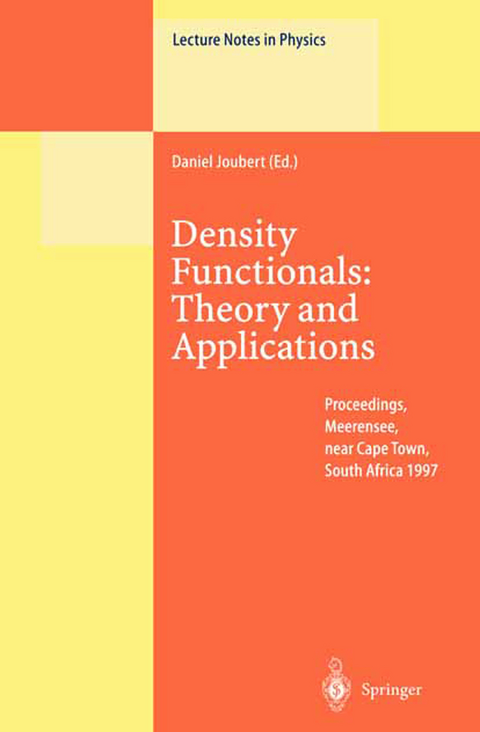 Density Functionals: Theory and Applications - 