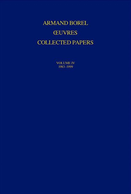 Oeuvres - Collected Papers - Armand Borel