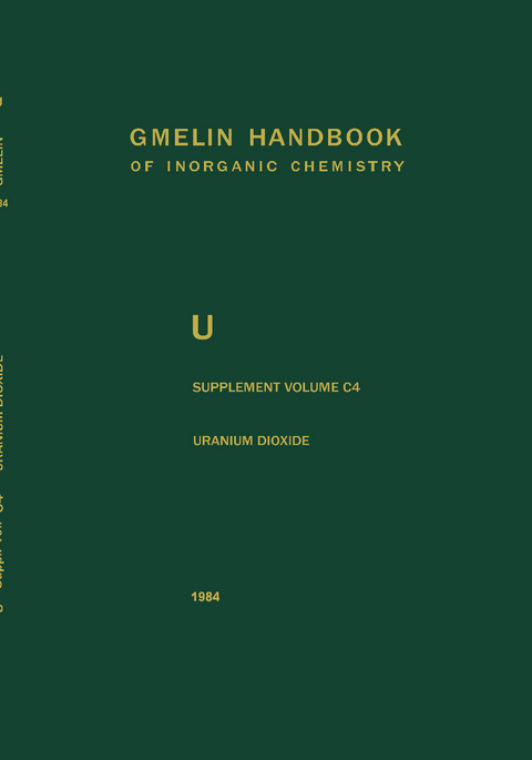 Uranium Dioxide, UO2, Preparation and Crystallographic Properties - Dieter Vollath, Horst Wedemeyer