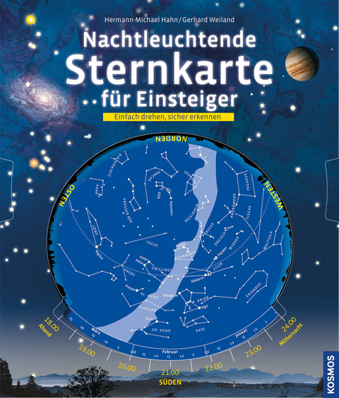 Nachtleuchtende Sternkarte für Einsteiger - Hermann-Michael Hahn, Gerhard Weiland