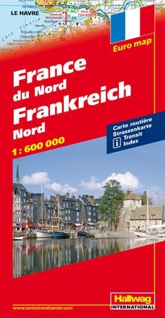 Frankreich Nord Strassenkarte