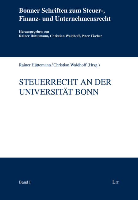 Steuerrecht an der Universität Bonn - 