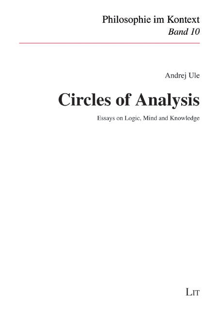 Circles of Analysis - Andrej Ule