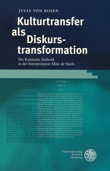 Kulturtransfer als Diskurstransformation - Julia von Rosen