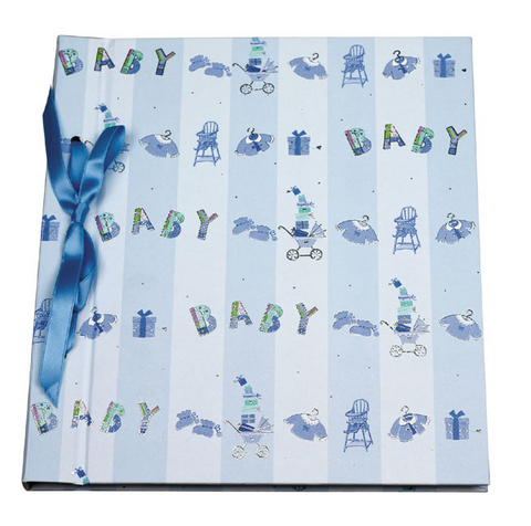 Kinderfototagebuch Baby blau