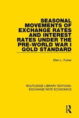 Seasonal Movements of Exchange Rates and Interest Rates Under the Pre-World War I Gold Standard -  Ellen Foster