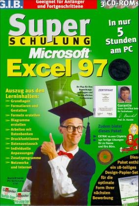 SuperTraining Microsoft Excel 97, 3 CD-ROMs m. 3 Begleitheften