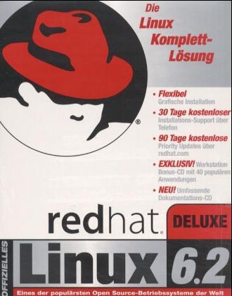 Red Hat Linux 6.2 Deluxe, CD-ROMs, dtsch. Version