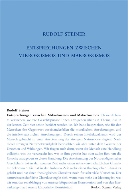 Entsprechungen zwischen Mikrokosmos und Makrokosmos - Rudolf Steiner