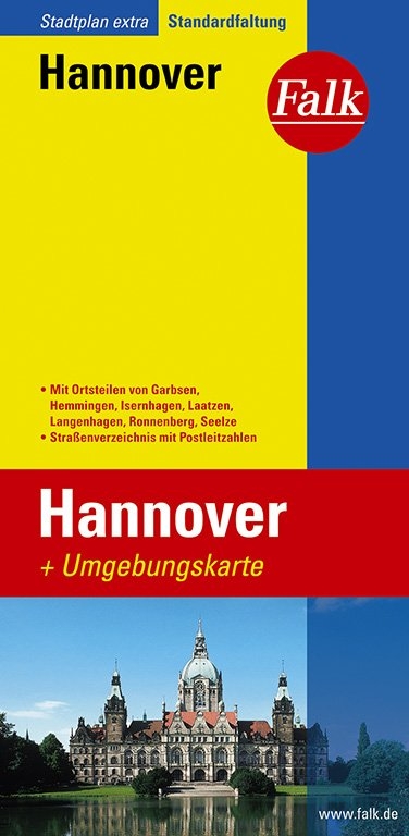 Falk Stadtplan Extra Standardfaltung Hannover 1:20 000